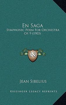 portada en saga: symphonic poem for orchestra op. 9 (1903) (en Inglés)