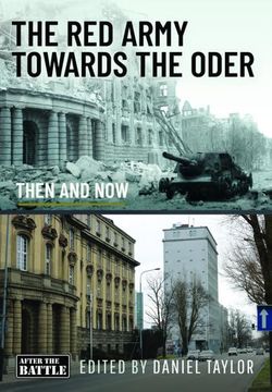 portada The Red Army Towards the Oder: Then and Now (en Inglés)