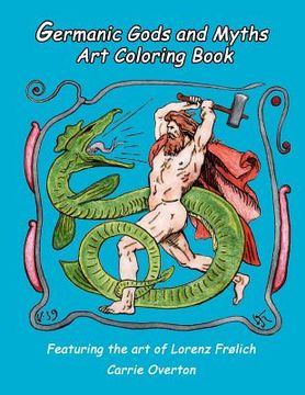 portada germanic gods and myths art coloring book (en Inglés)