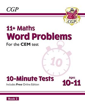 portada New 11+ cem 10-Minute Tests: Maths Word Problems - Ages 10-11 Book 2 (en Inglés)