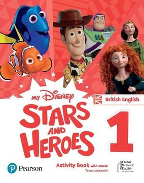 portada My Disney Stars and Heroes British Edition Level 1 Activity Book With Ebook (en Inglés)