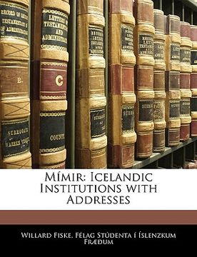 portada Mímir: Icelandic Institutions with Addresses