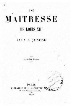 portada Une maîtresse de Louis XIII (en Francés)