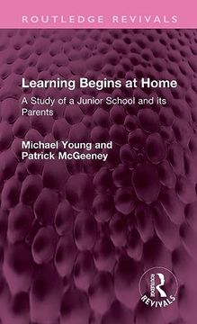 portada Learning Begins at Home (Routledge Revivals) (in English)