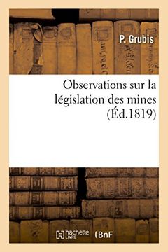 portada Observations sur la législation des mines (Sciences)