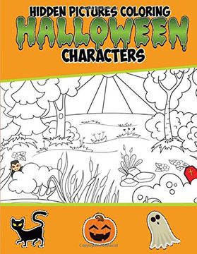 portada Hidden Pictures Coloring Halloween Characters: Hidden picture books for children: Volume 3