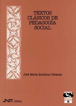 portada Textos Clásicos De Pedagogía (educación Social)