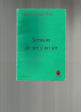 portada Sermón de ser y no ser (in Spanish)
