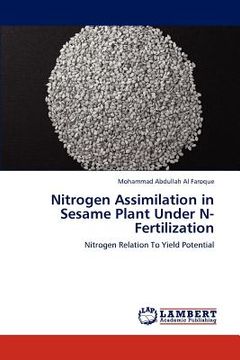 portada nitrogen assimilation in sesame plant under n-fertilization (en Inglés)