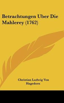 portada betrachtungen uber die mahlerey (1762) (en Inglés)