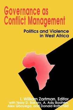 portada Governance as Conflict Management: Politics and Violence in West Africa (en Inglés)