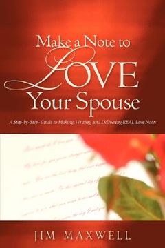 portada make a note to love your spouse (en Inglés)