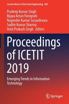 portada Proceedings of Icetit 2019: Emerging Trends in Information Technology (en Inglés)