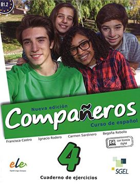 portada Companeros 4 Nueva Edicion: Exercises Book with Free Internet Access: Cuaderno de Ejercicios Con Licencia Digital (Spanish Edition) (in Spanish)
