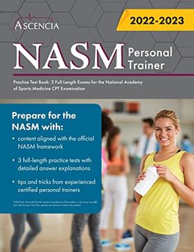 portada Nasm Personal Training Practice Test Book: 3 Full Length Exams for the National Academy of Sports Medicine cpt Examination (en Inglés)