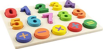 portada Numbers Kids Wooden Puzzle: 15-Pieces (in English)