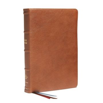 portada Nkjv, End-Of-Verse Reference Bible, Personal Size Large Print, Premium Goatskin Leather, Brown, Premier Collection, red Letter, Thumb Indexed, Comfort Print: Holy Bible, new King James Version (in English)