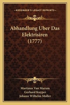 portada Abhandlung Uber Das Elektrisiren (1777) (en Alemán)