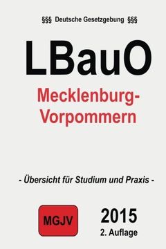 portada Landesbauordnung Mecklenburg-Vorpommern: (LBauO M-V)