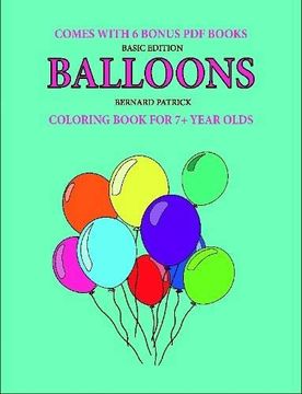 portada Coloring Book for 7+ Year Olds (Balloons) (en Inglés)