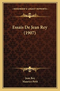 portada Essais De Jean Rey (1907) (in French)