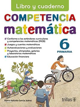 portada Competencia Matematica 6: Libro Y Cuaderno