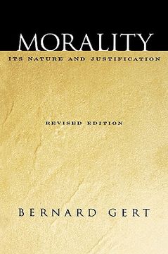portada morality: its nature and justification (en Inglés)