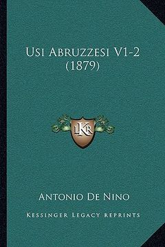 portada usi abruzzesi v1-2 (1879) (in English)