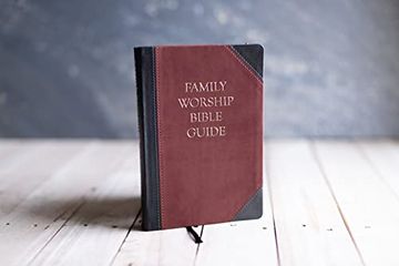 portada Family Worship Bible Guide - Leather-Like Duotone (en Inglés)