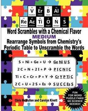 portada verbal reactions - word scrambles with a chemical flavor (medium) (en Inglés)
