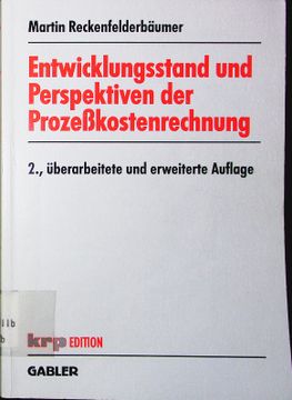 portada Entwicklungsstand und Perspektiven der Prozeßkostenrechnung. (in German)