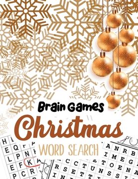 portada Brain Game Christmas Word Search: Word Search Puzzle book Christmas, Exercise Your Brain Activity Book, Cleverly Hidden Word Searches for Adults, Teen