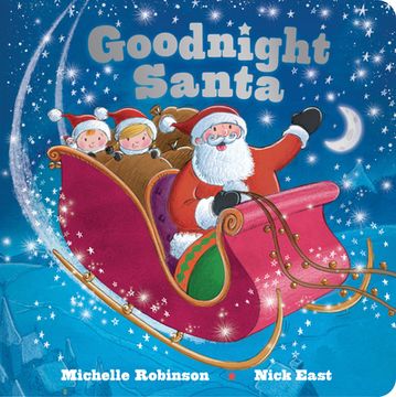 portada Goodnight Santa: A Bedtime Christmas Book for Kids (Goodnight Series) (en Inglés)