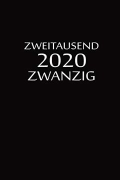 portada Zweitausend Zwanzig 2020: Ladyplaner 2020 a5 Schwarz (in German)