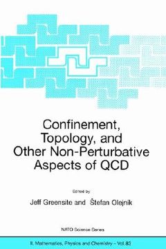 portada confinement, topology, and other non-perturbative aspects of qcd (en Inglés)
