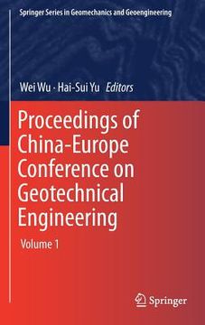 portada Proceedings of China-Europe Conference on Geotechnical Engineering: Volume 1 (en Inglés)