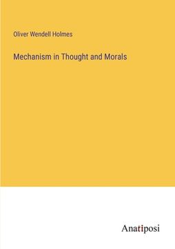 portada Mechanism in Thought and Morals (en Inglés)