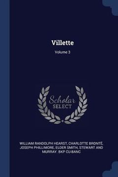 portada Villette; Volume 3 (en Inglés)