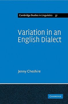 portada Variation in an English Dialect: A Sociolinguistic Study (Cambridge Studies in Linguistics) 