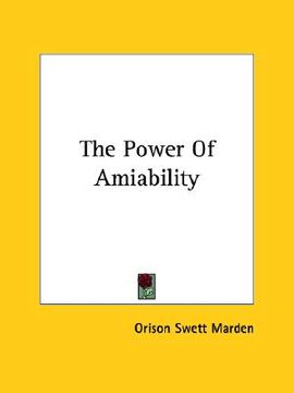 portada the power of amiability (in English)