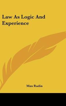 portada law as logic and experience