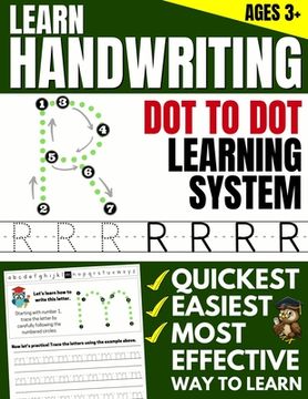 portada Learn Handwriting: Dot to Dot Practice Print book (Trace Letters Of The Alphabet and Sight Words) (in English)