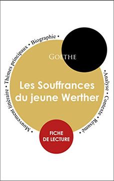 portada Fiche de Lecture les Souffrances du Jeune Werther (Étude Intégrale) (Paideia Éducation) (en Francés)