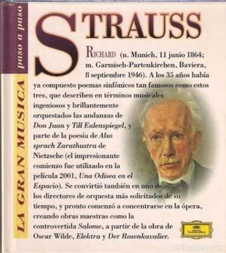 portada Richard Strauss (Con cd)