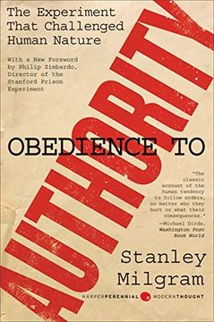 portada Obedience to Authority: An Experimental View (Harper Perennial Modern Thought) 
