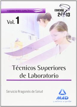 portada Técnicos Superiores de Laboratorio del Servicio Aragonés de Salud. Temario Volumen I