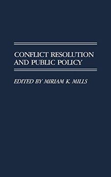portada Conflict Resolution and Public Policy (en Inglés)