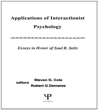 portada Applications of interactionist Psychology: Essays in Honor of Saul B. Sells