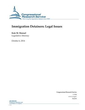 portada Immigration Detainers: Legal Issues (CRS Reports)