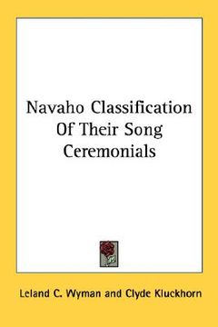 portada navaho classification of their song ceremonials (en Inglés)